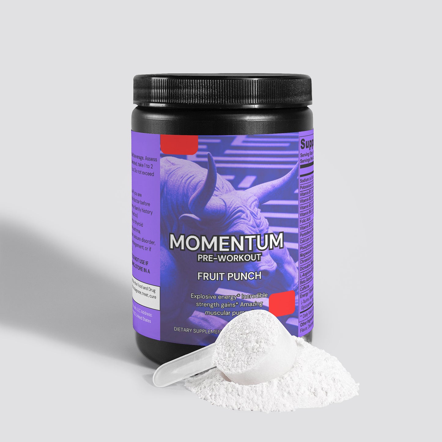 Momentum Pre-Workout Powder (Fruit Punch)