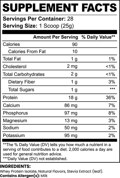 Lean Performance Whey Protein Isolate (Chocolate)