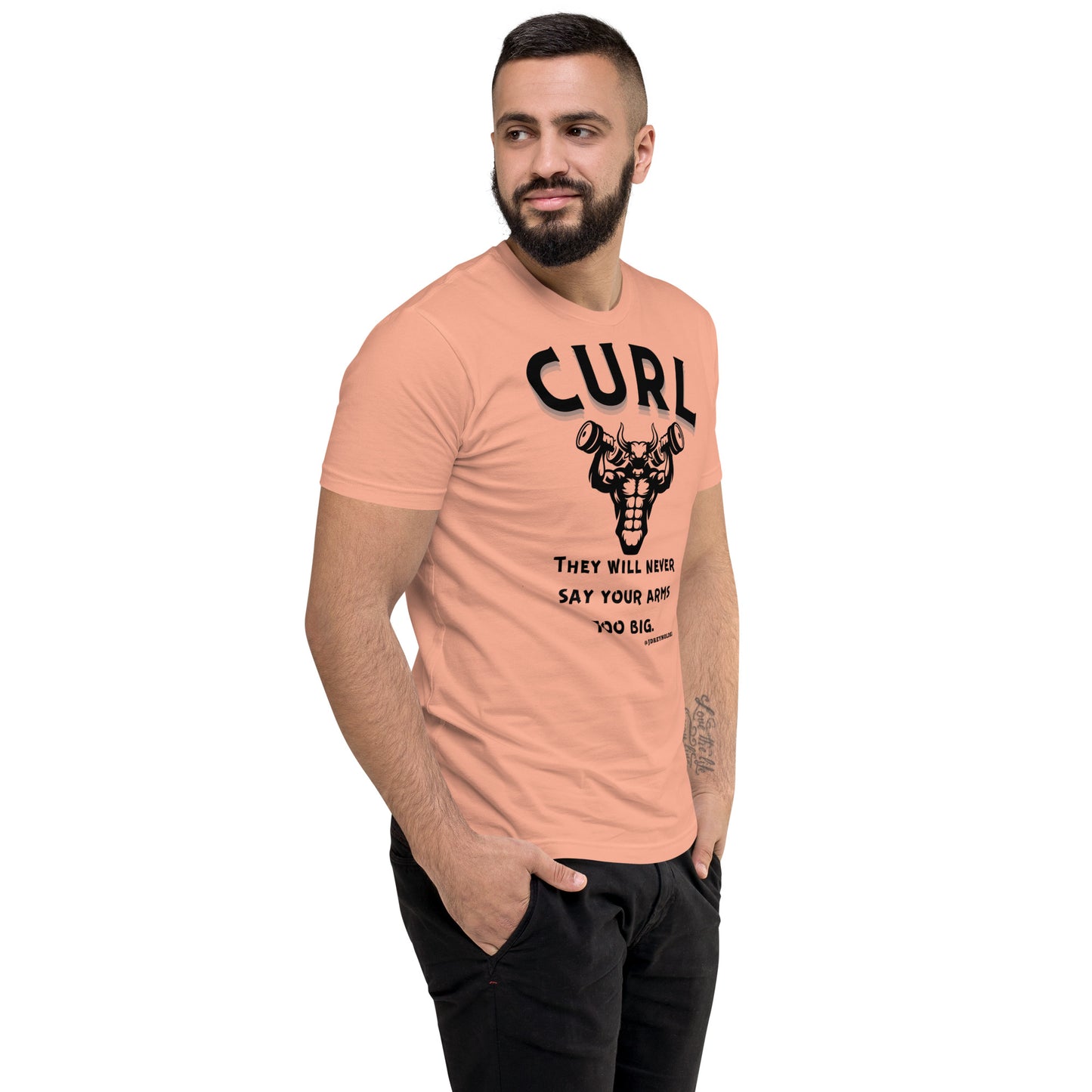 Curl Sleeve T-shirt