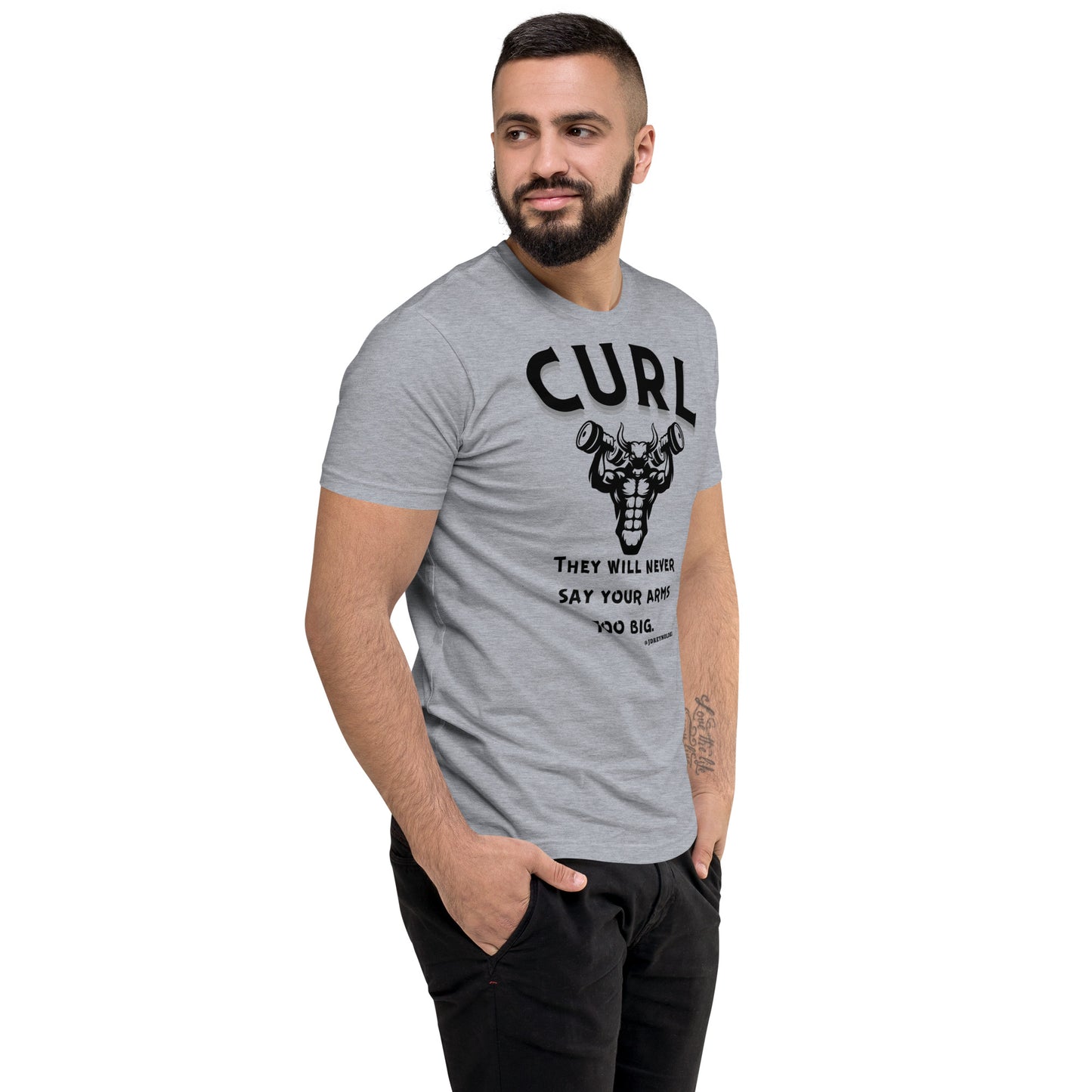 Curl Sleeve T-shirt