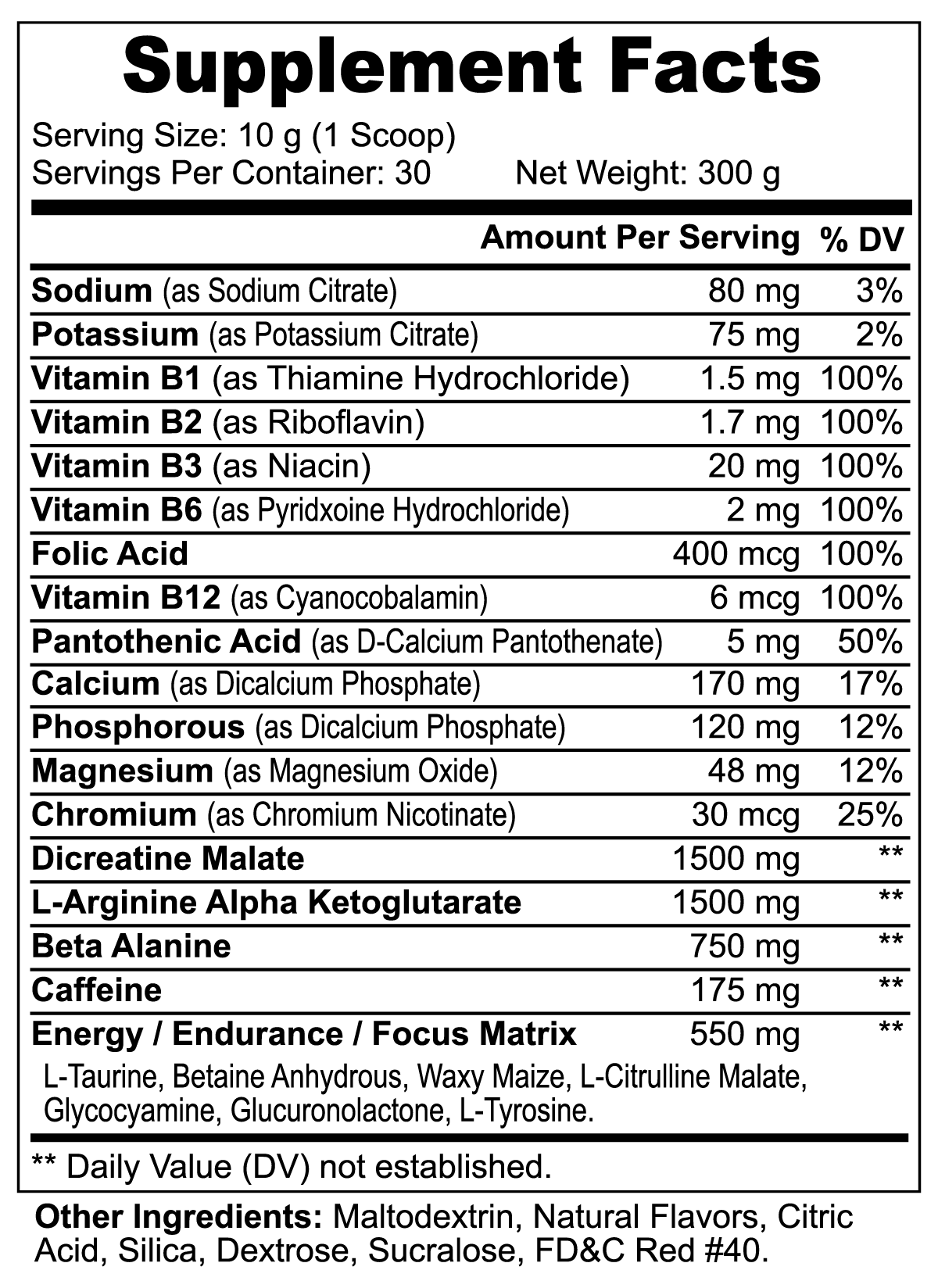 Momentum Pre-Workout Powder (Fruit Punch)